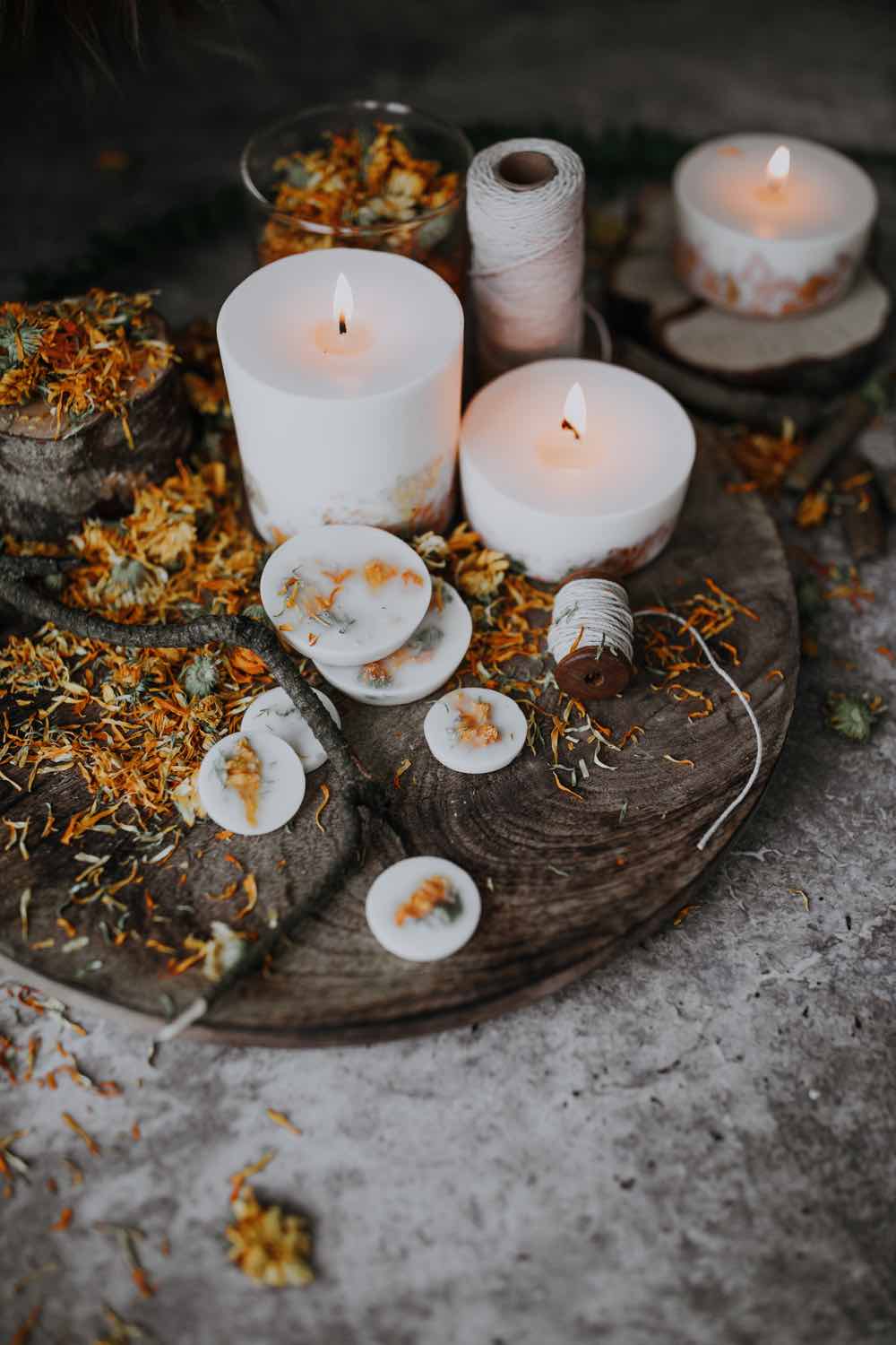 Candela alla Calendula - IOrganic