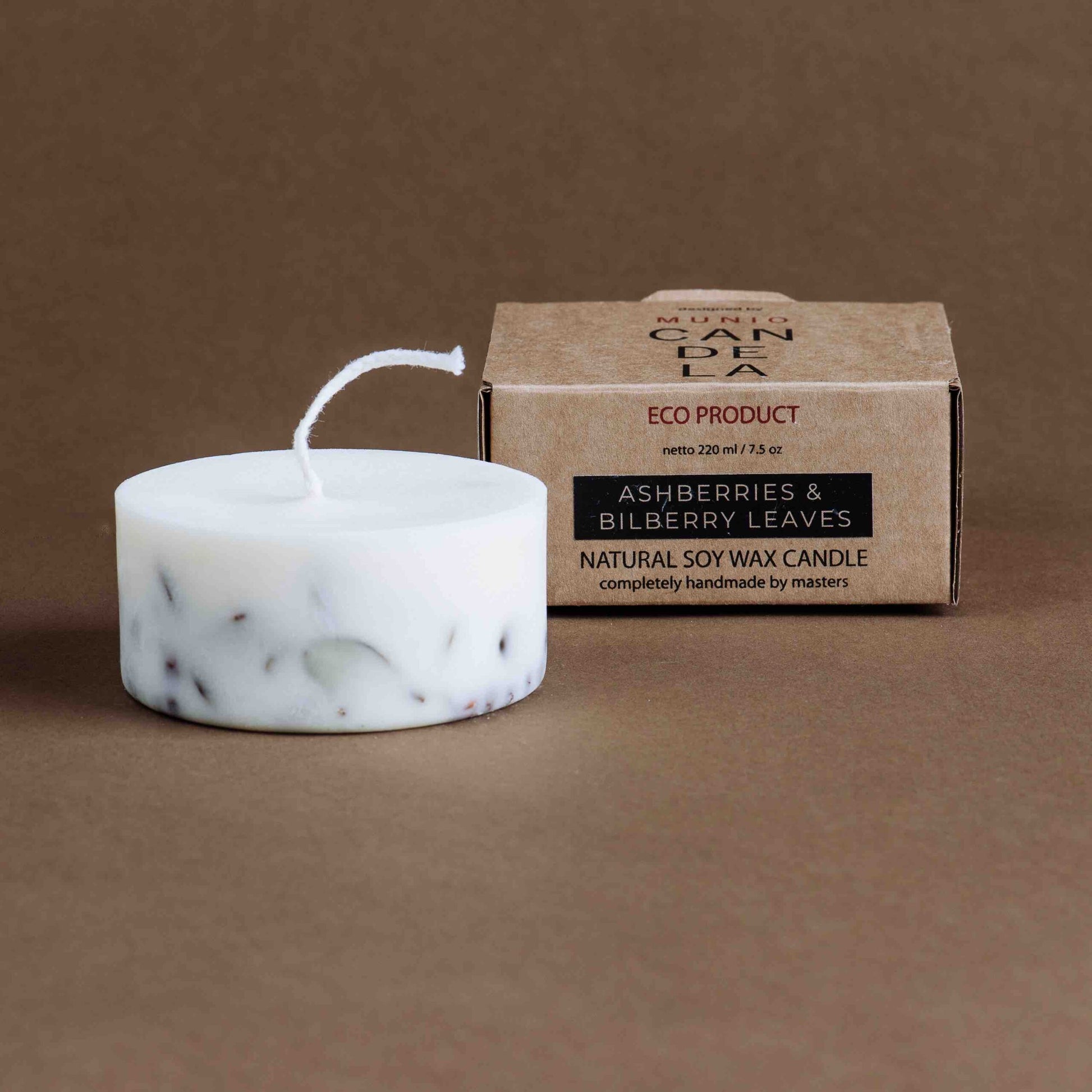 Candela alle Bacche di Sorbo e Foglie di Mirtillo - IOrganic