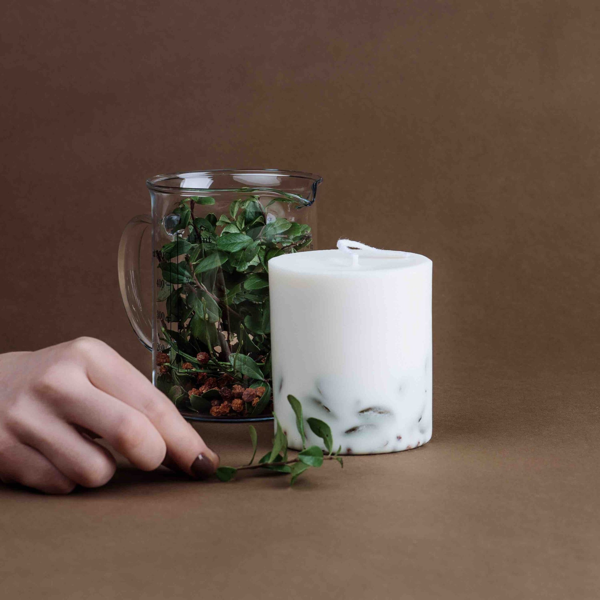 Candela alle Bacche di Sorbo e Foglie di Mirtillo - IOrganic