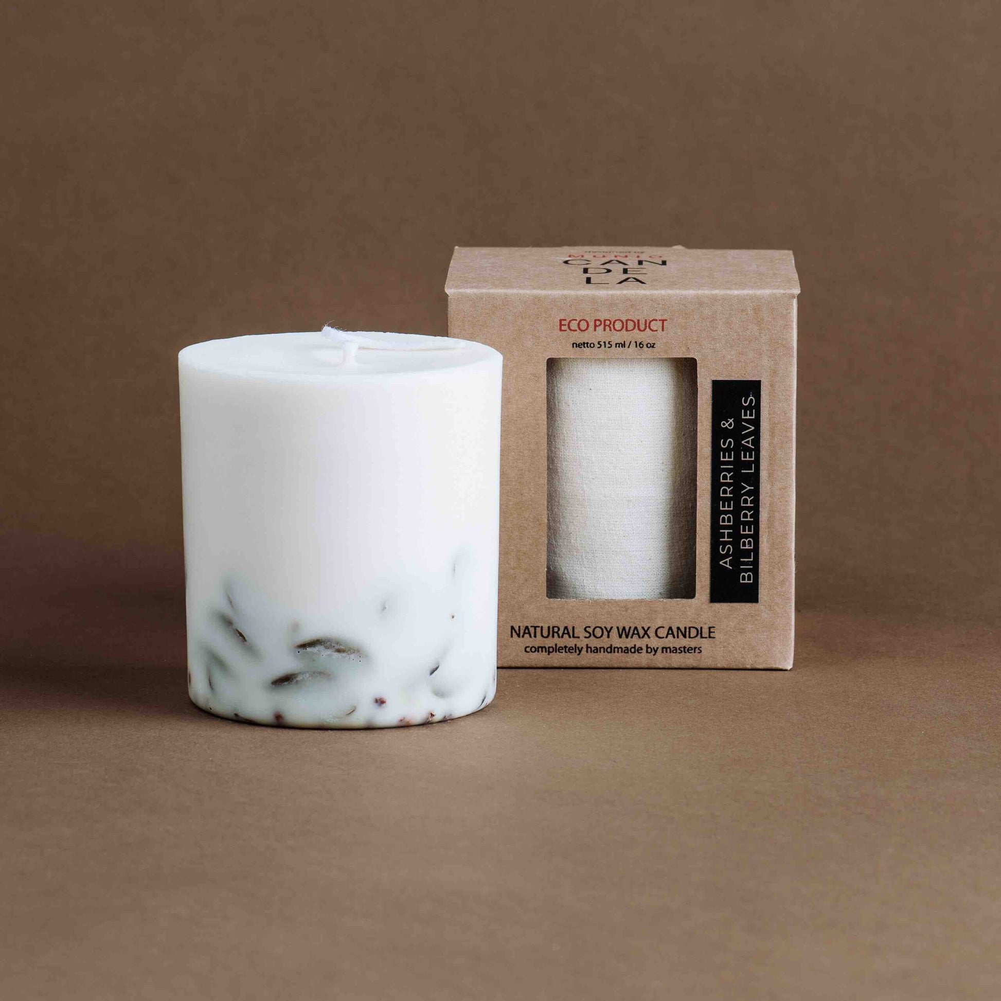 Candela alle Bacche di Sorbo e Foglie di Mirtillo - IOrganic