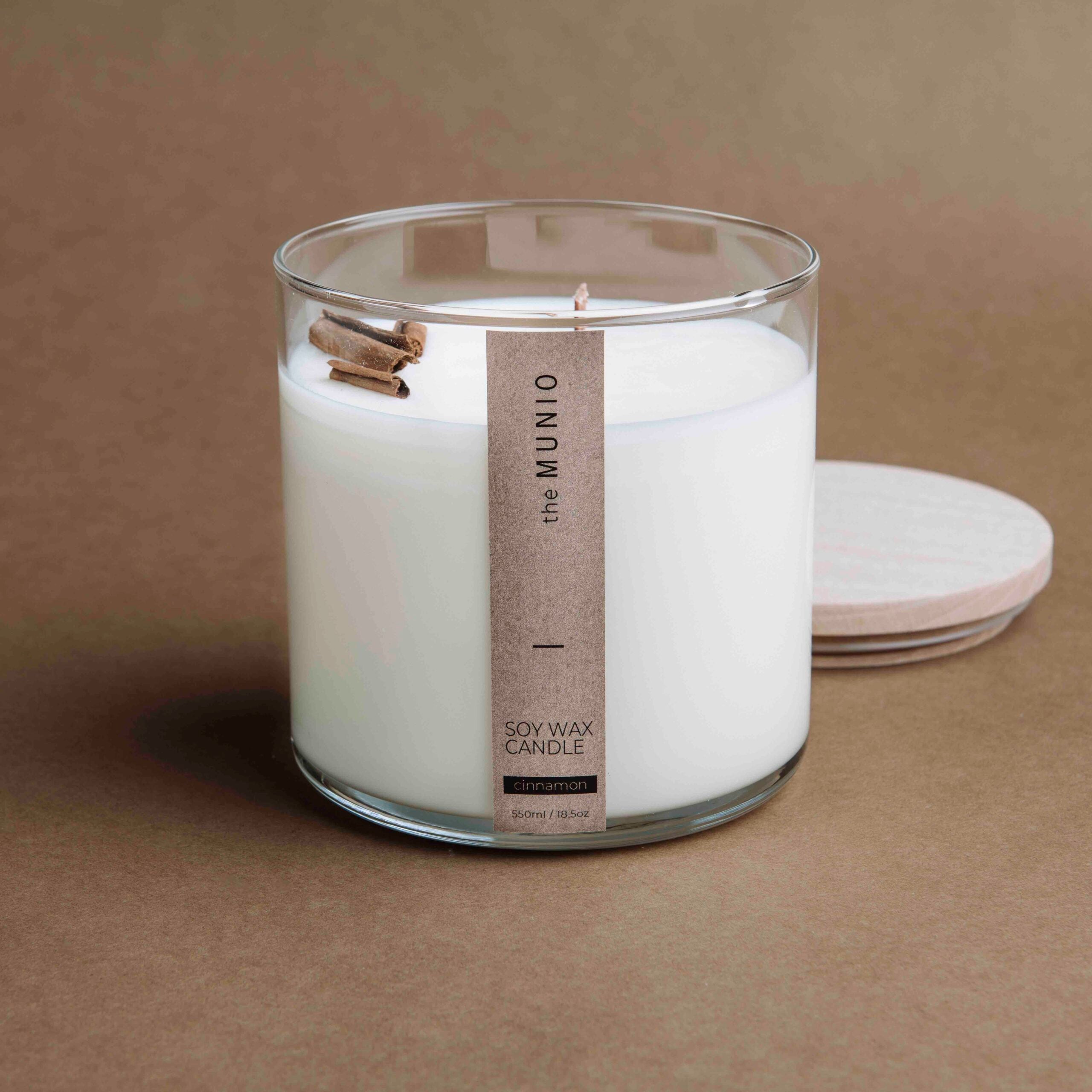Candela alla Cannella in Vetro Votivo - IOrganic