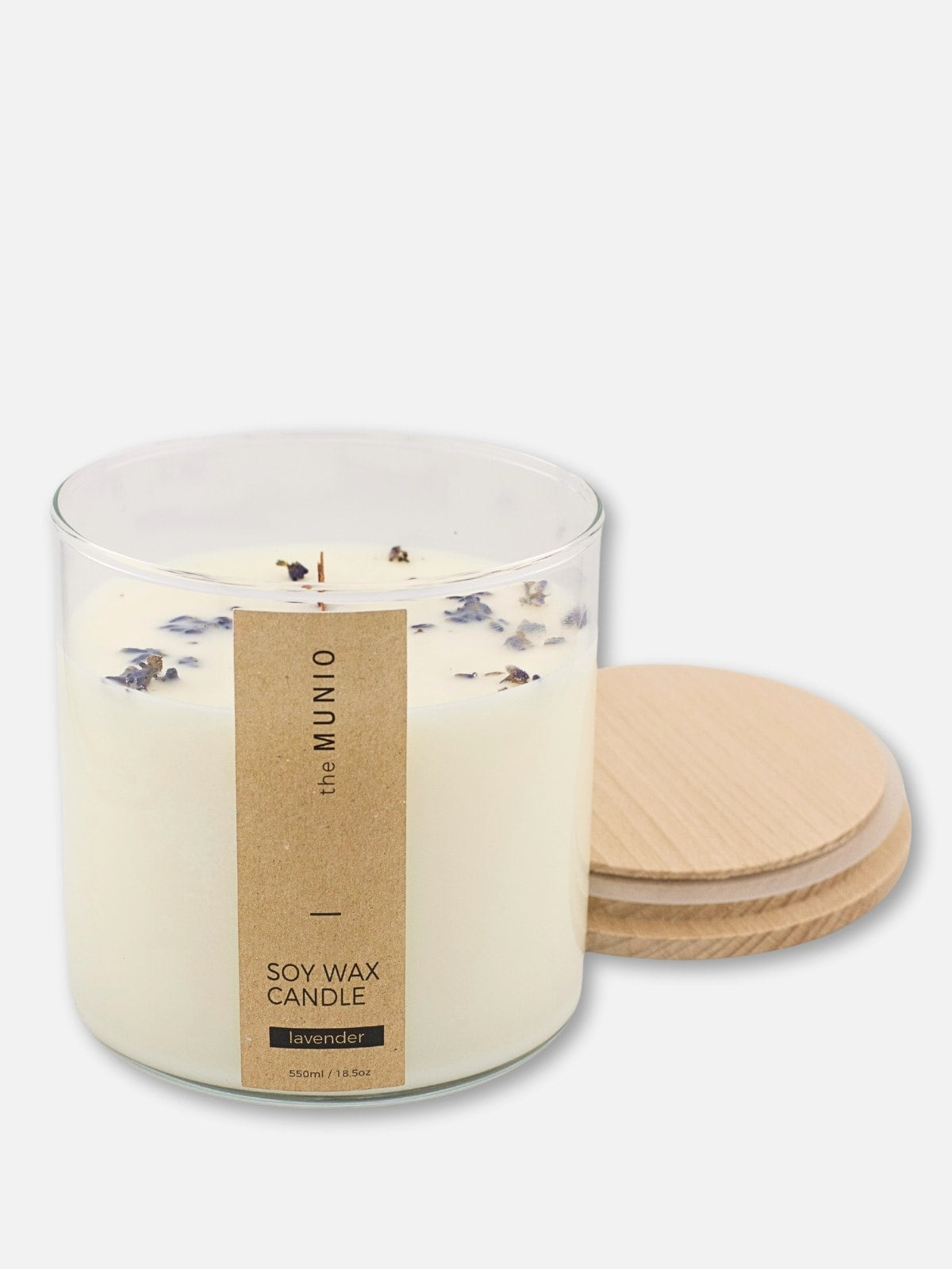 Candela alla Lavanda in Vetro Votivo - IOrganic