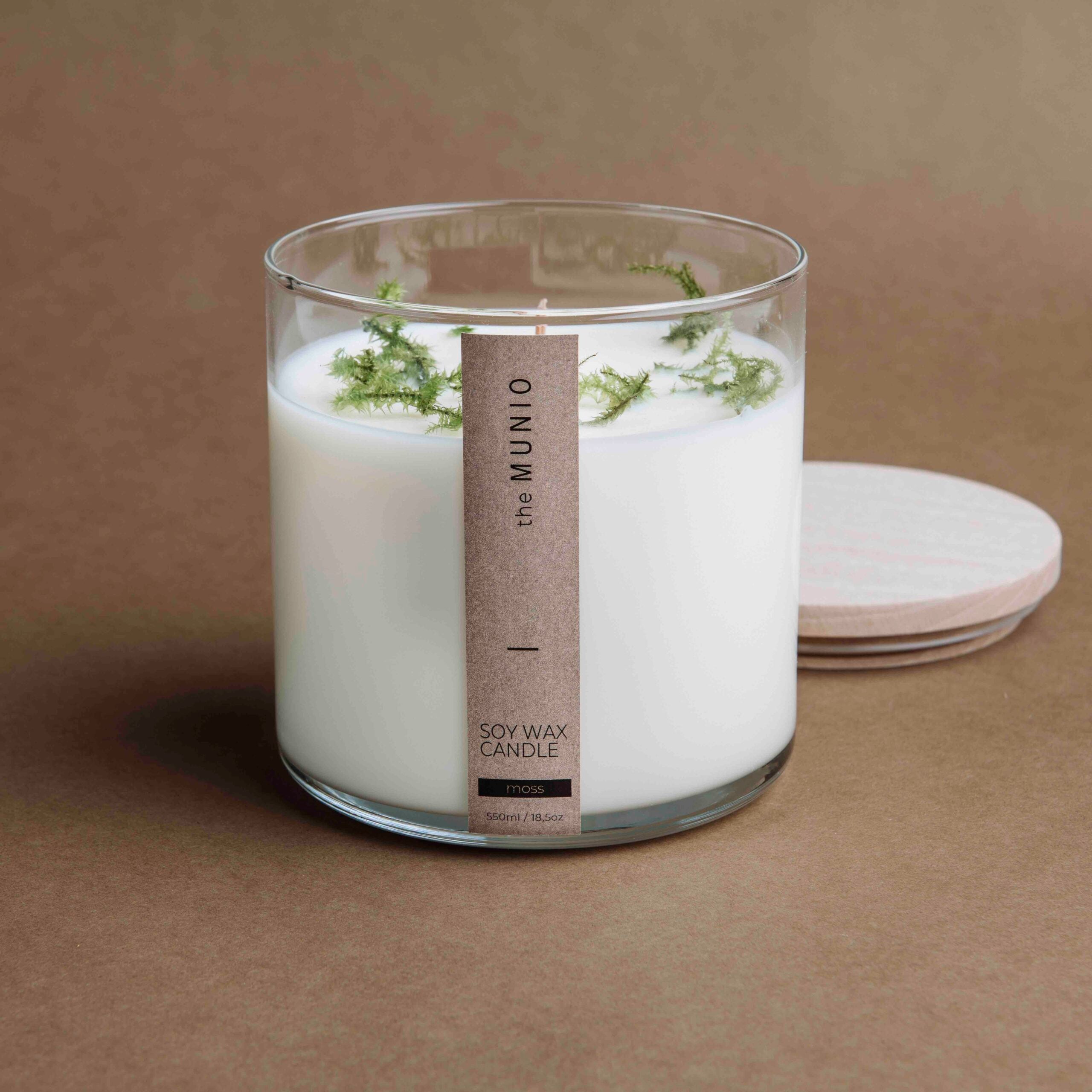 Candela al Muschio in Vetro Votivo - IOrganic