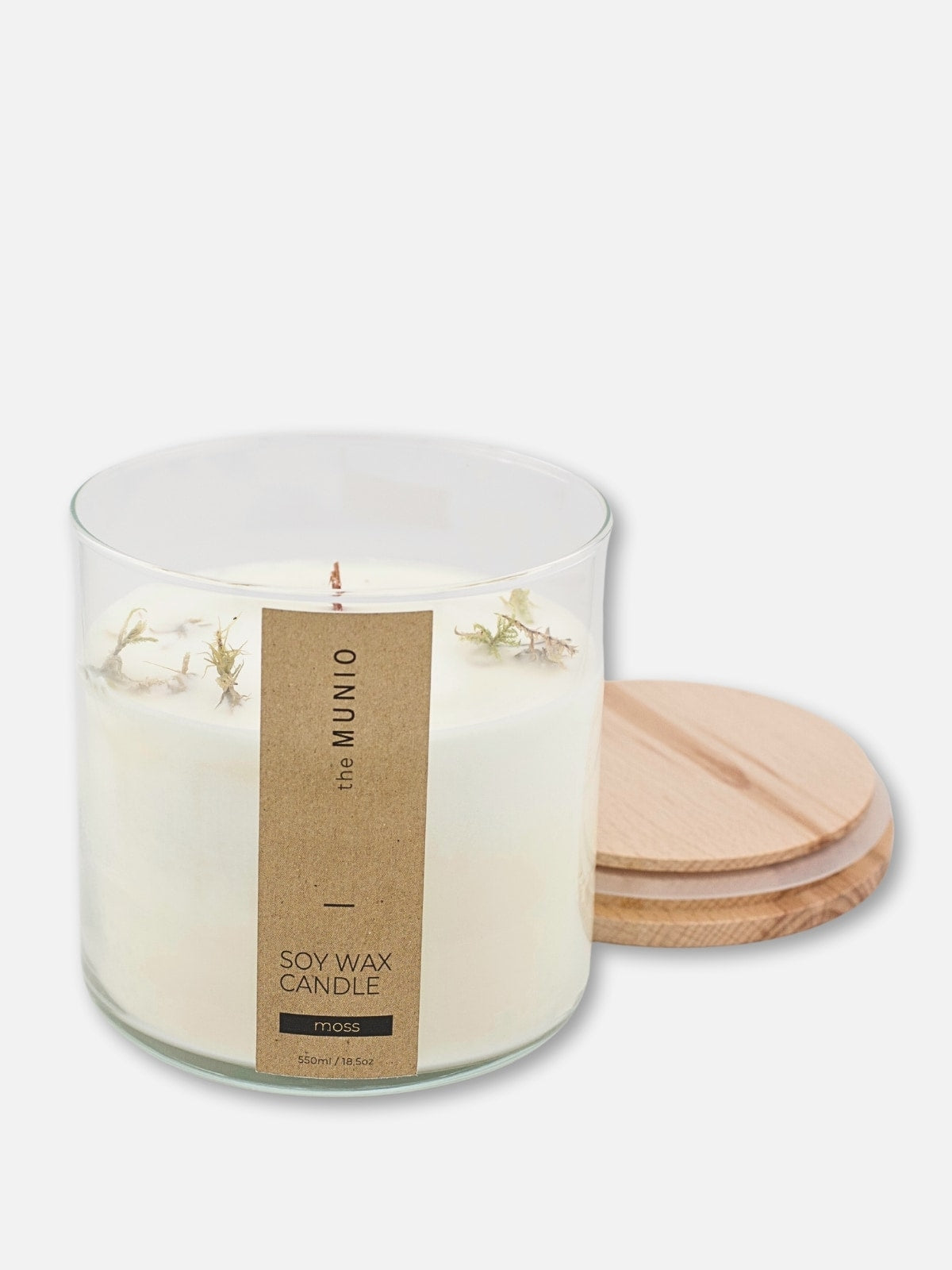 Candela al Muschio in Vetro Votivo - IOrganic