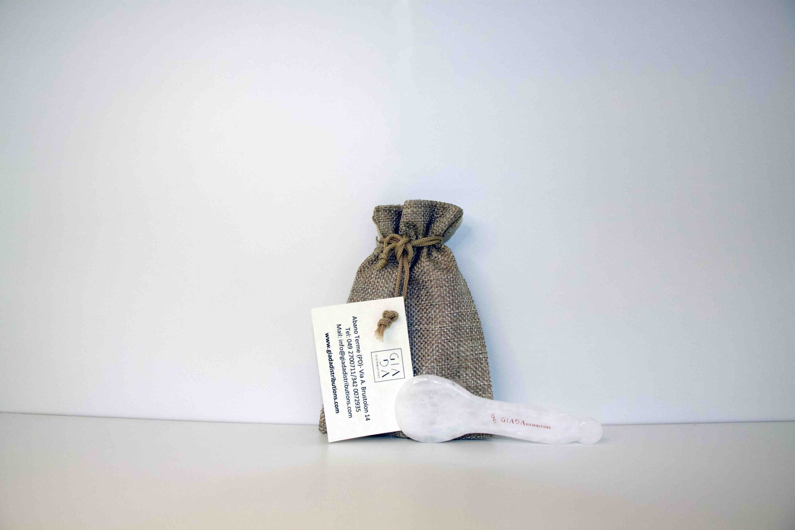 Gua Sha Cucchiaio in Giada Bianca - IOrganic