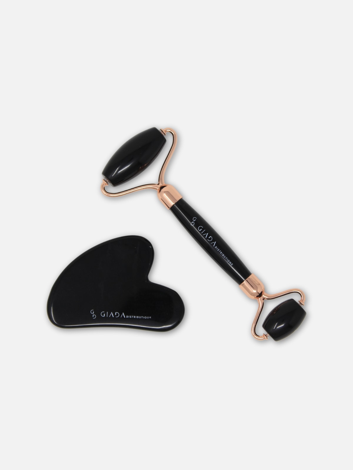 Set Gua Sha e Roller in Ossidiana - IOrganic