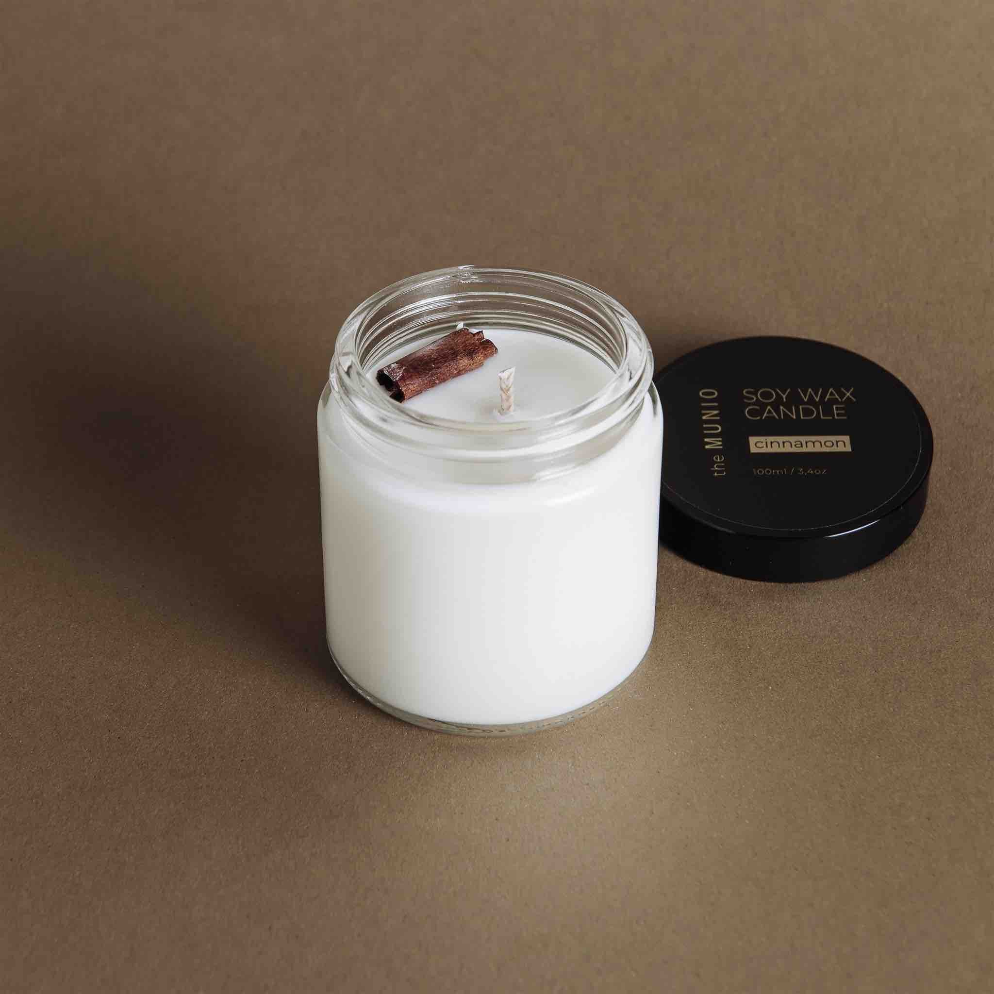 Mini Candela alla Cannella in Vetro Votivo - IOrganic