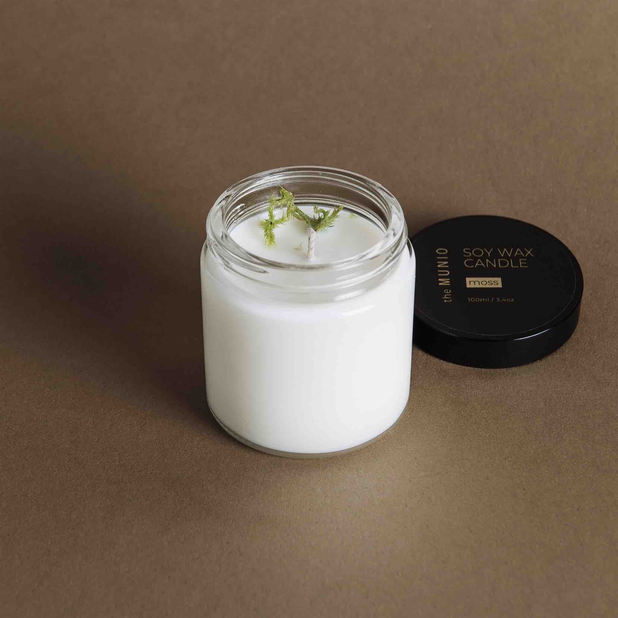 Mini Candela al Muschio in Vetro Votivo - IOrganic