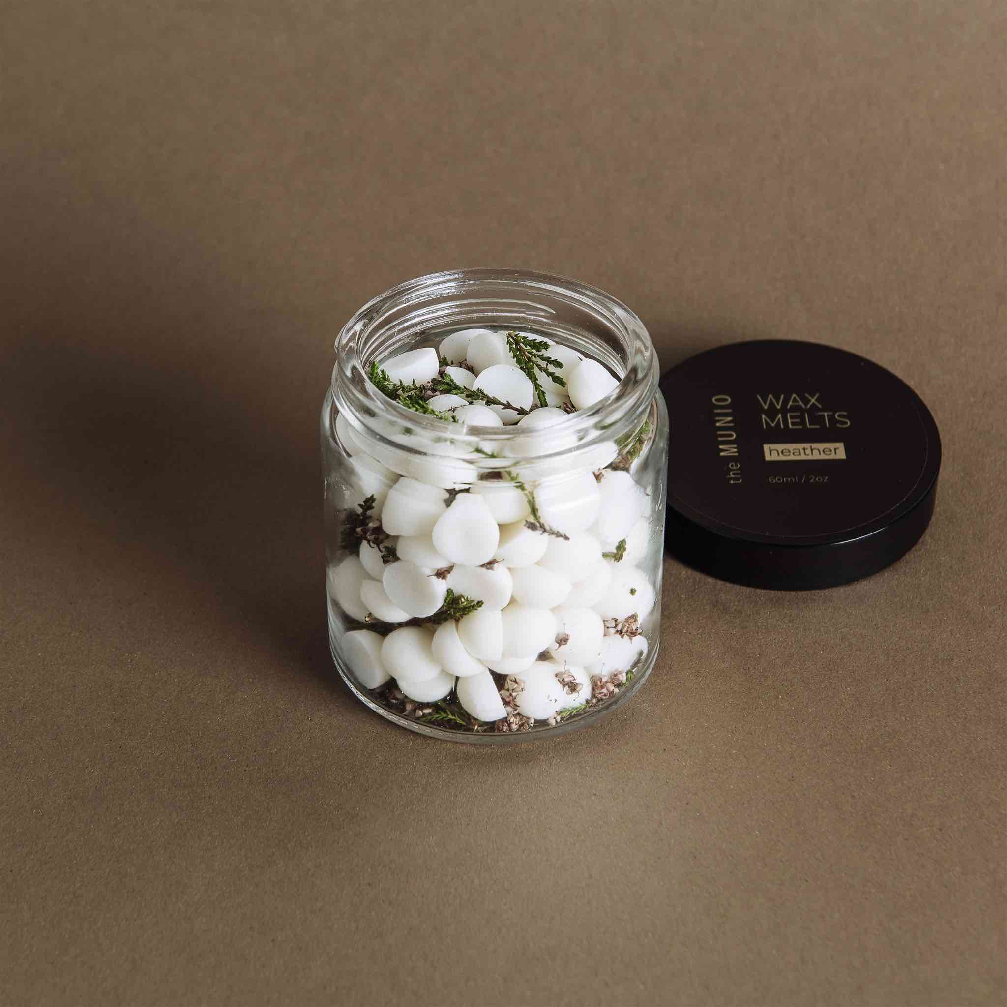 Mini Wax Melts ai Fiori di Erica in Vetro Votivo - IOrganic