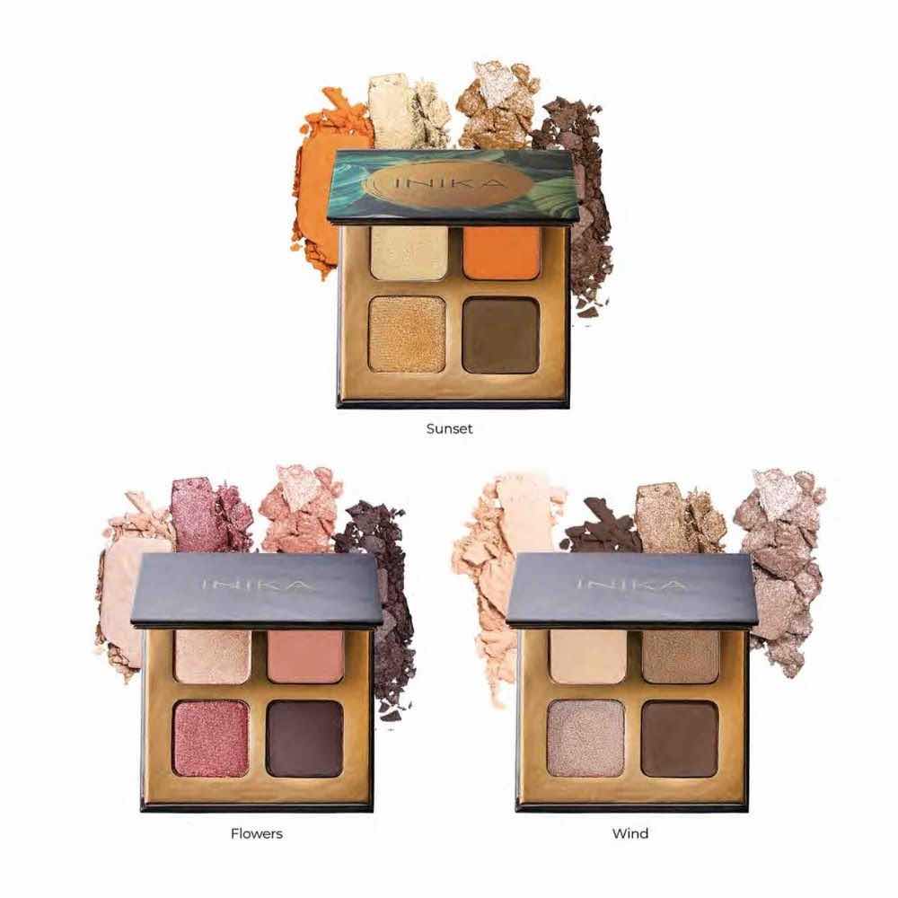INIKA Organic Quad Eyeshadow Palette - Sunset
