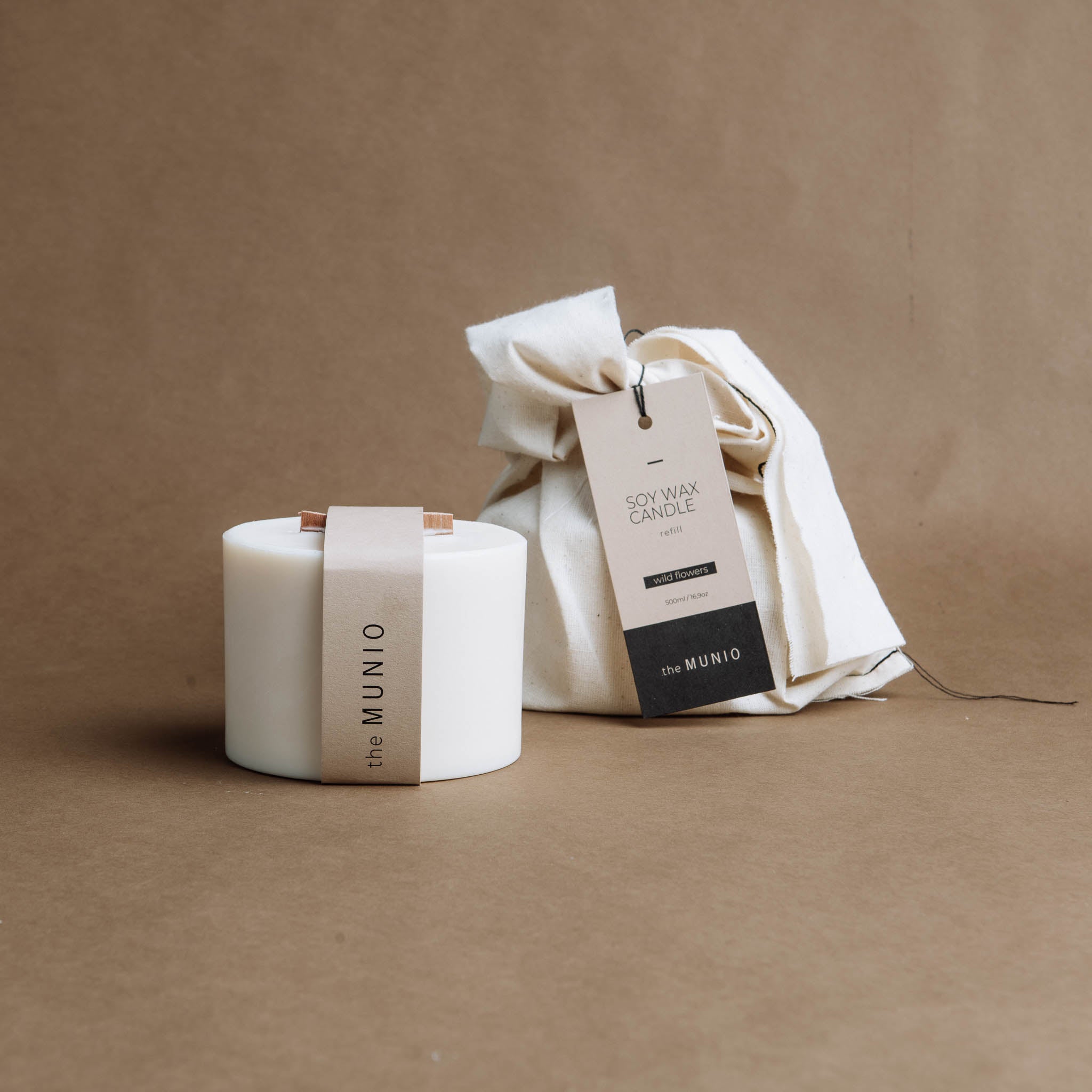 Ricarica Candela con Stoppino in Legno al Ginepro & Limonio - IOrganic