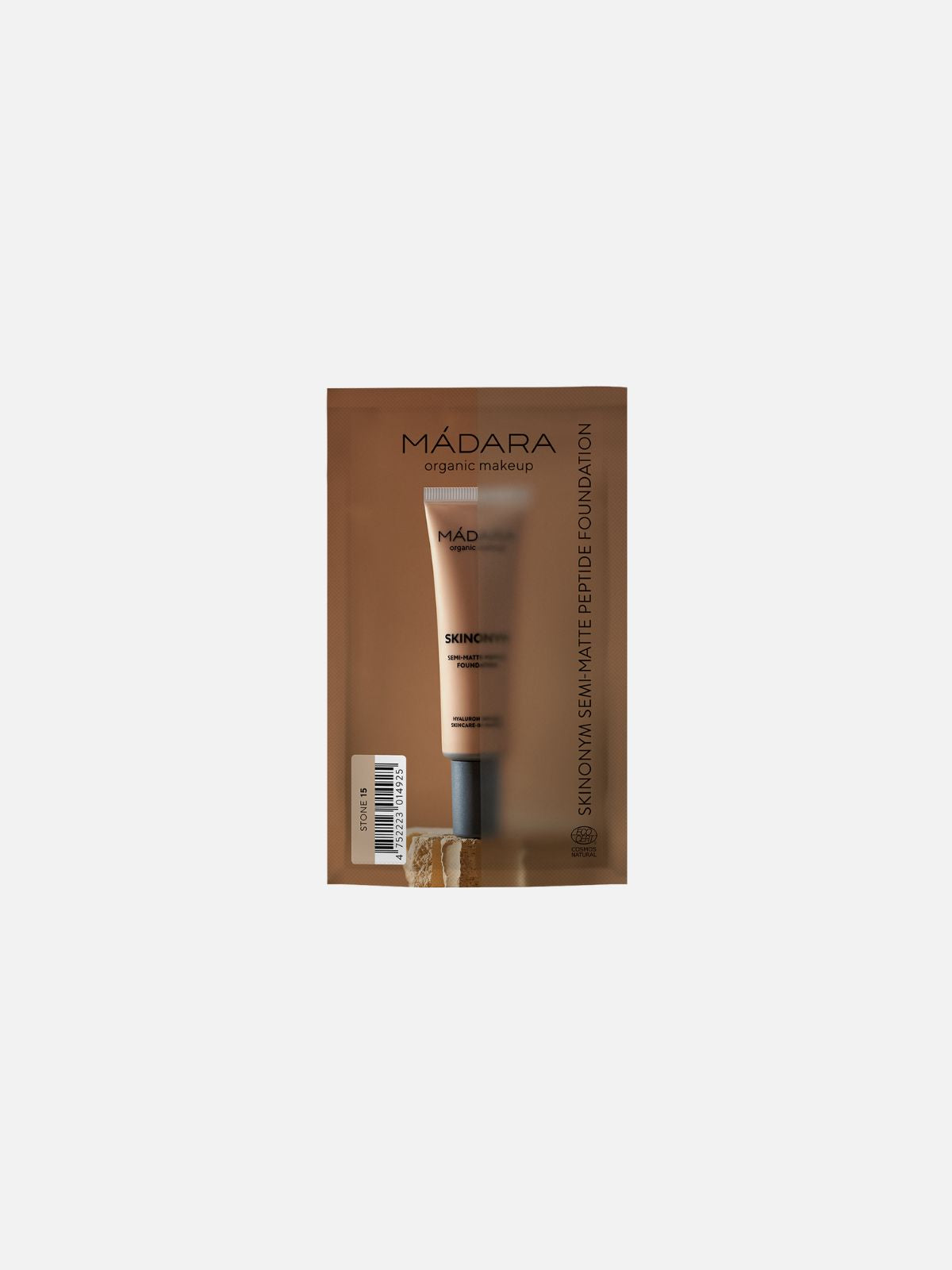 Skinonym Semi-Matte Peptide Foundation, #15 STONE - IOrganic