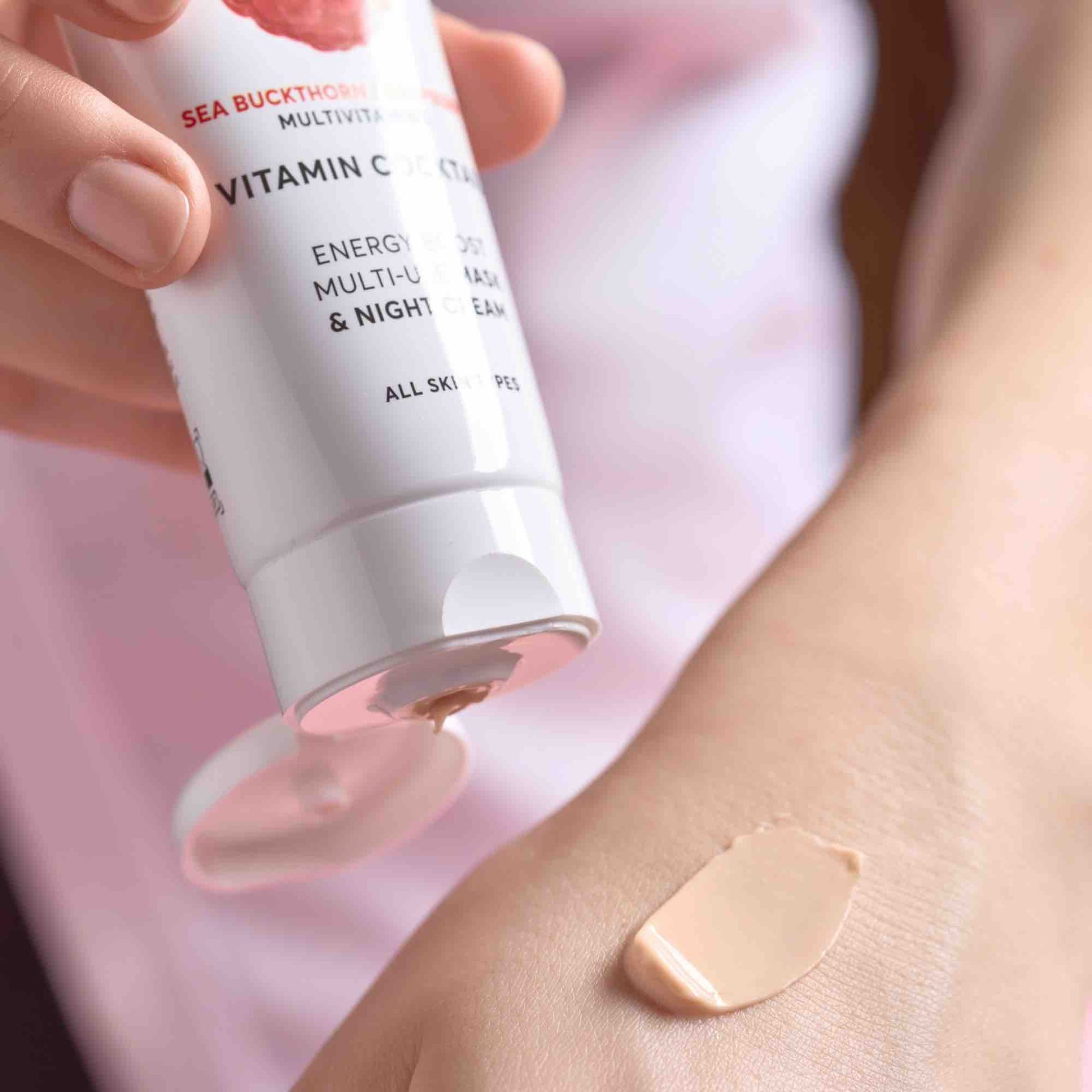 Vitamin Cocktail Energy Boost Multi-Use Mask and Night Cream - IOrganic