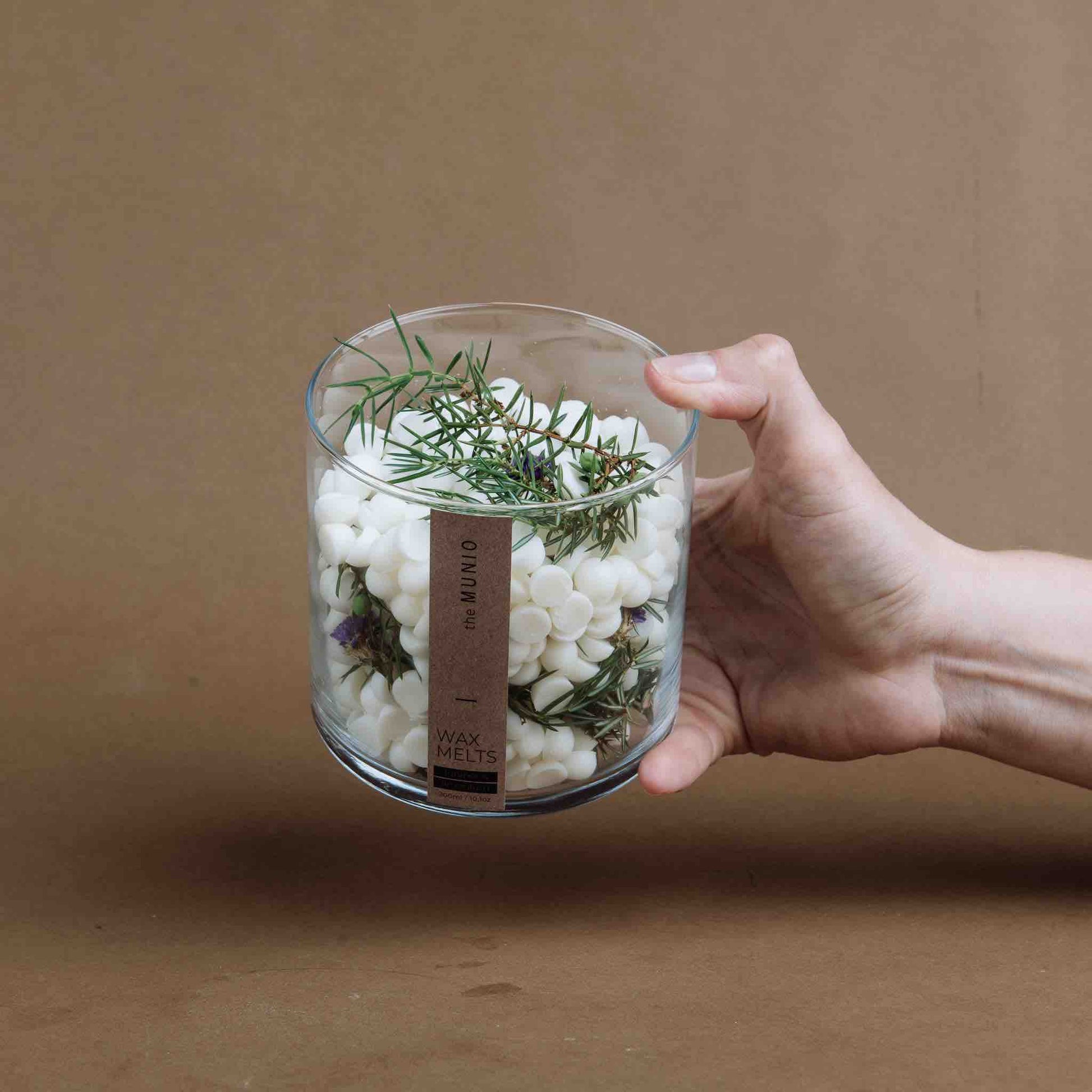 Wax Melts al Ginepro e Limonio in Vetro Votivo - IOrganic