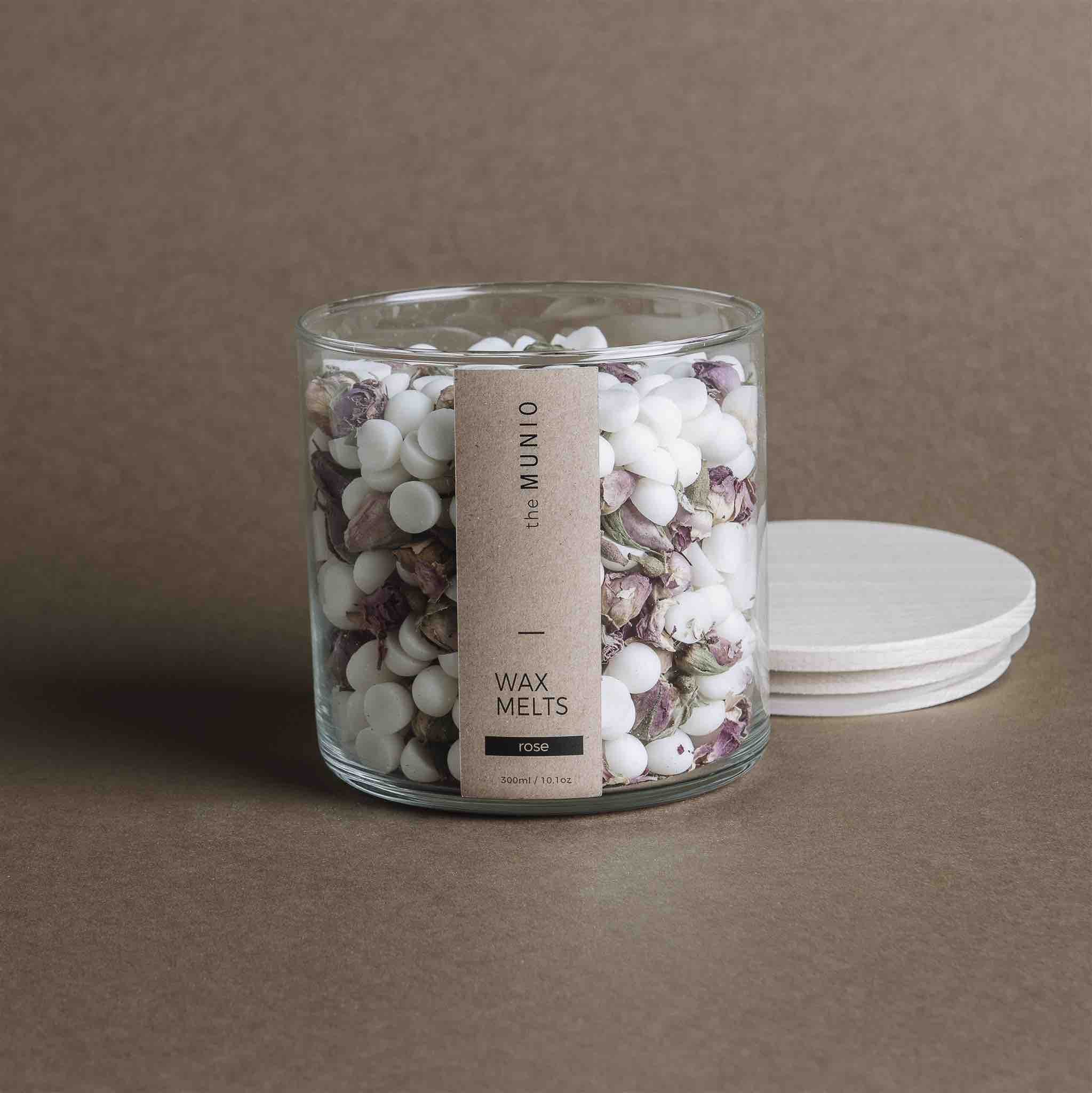 Wax Melts alla Rosa in Vetro Votivo - IOrganic
