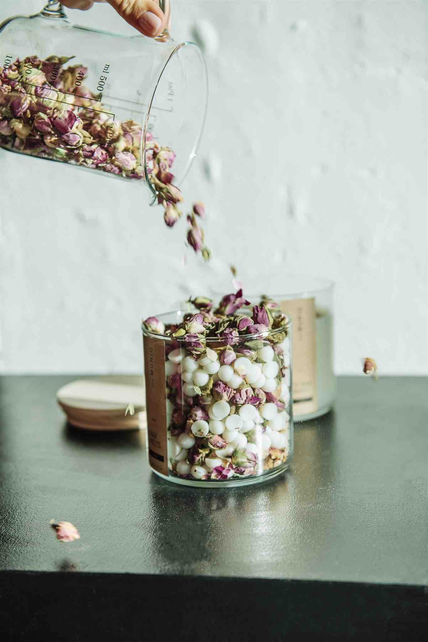 Wax Melts alla Rosa in Vetro Votivo - IOrganic