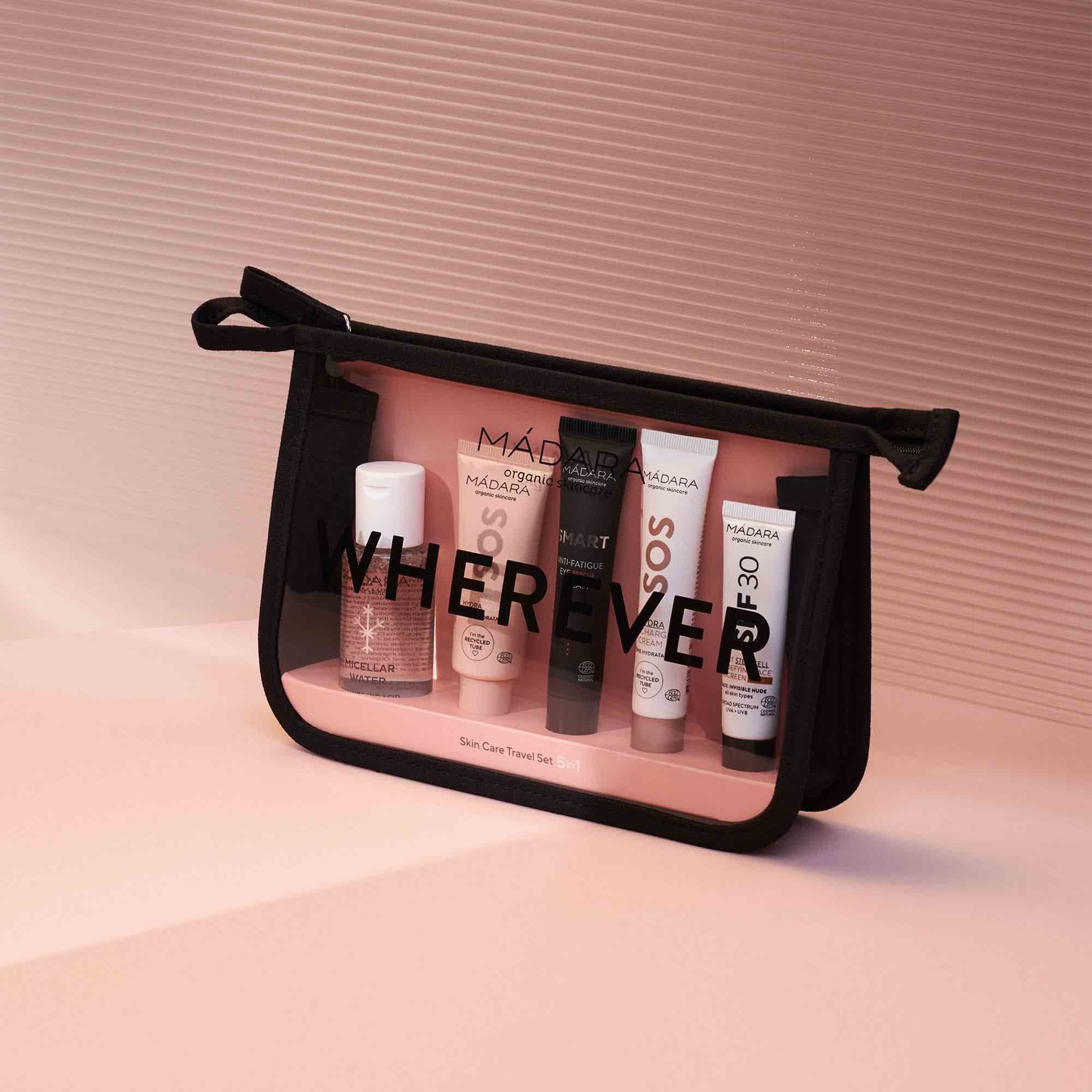 Wherever Skin Care Travel Set 5 in 1 - IOrganic